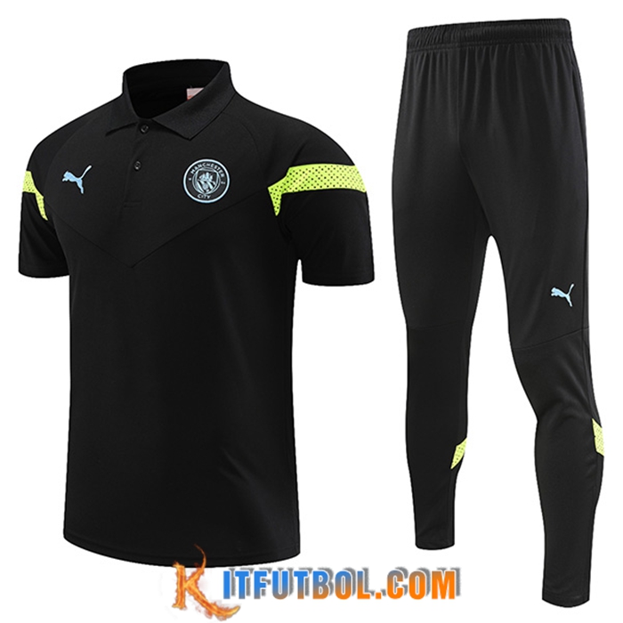 Camiseta Polo Manchester City Negro 2023/2023