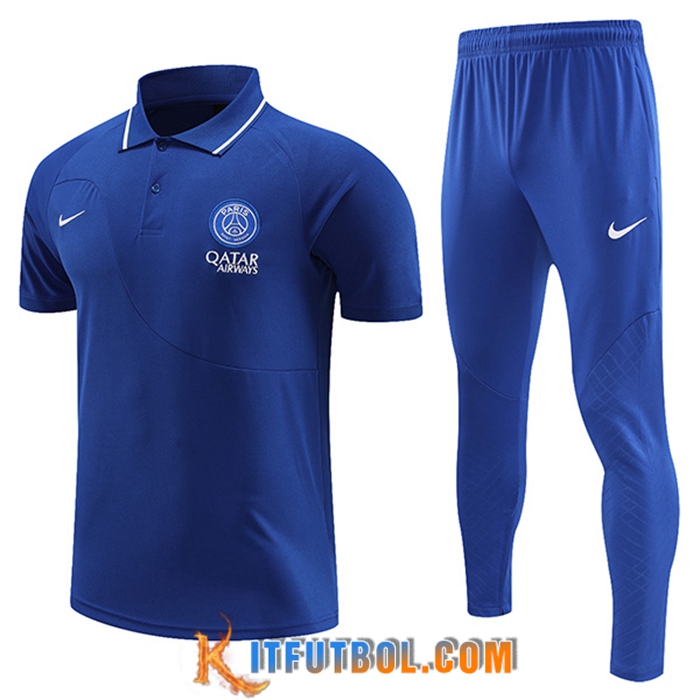 Camiseta Polo PSG Azul 2023/2023