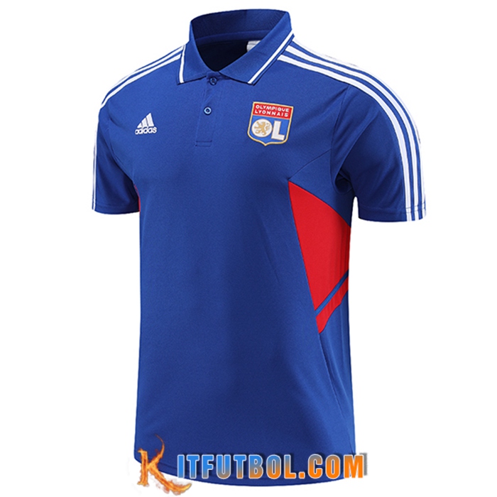 Camiseta Polo lyon Azul 2023/2023