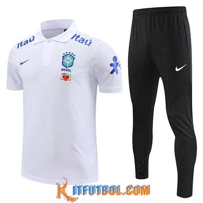 Camiseta Polo Brasil Blanco 2023/2023