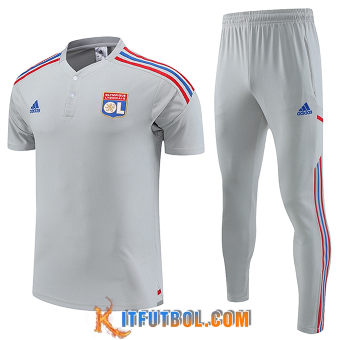 Camiseta Polo lyon Gris 2023/2023