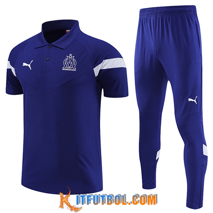 Camiseta Polo Marsella Azul 2023/2023