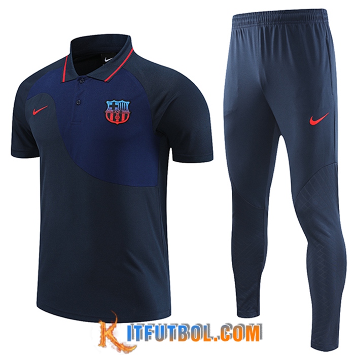 Camiseta Polo FC Barcelona Azul marino 2023/2023
