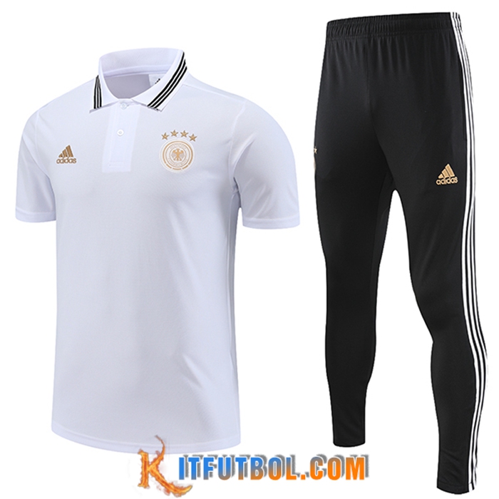 Camiseta Polo Alemania Blanco 2023/2023