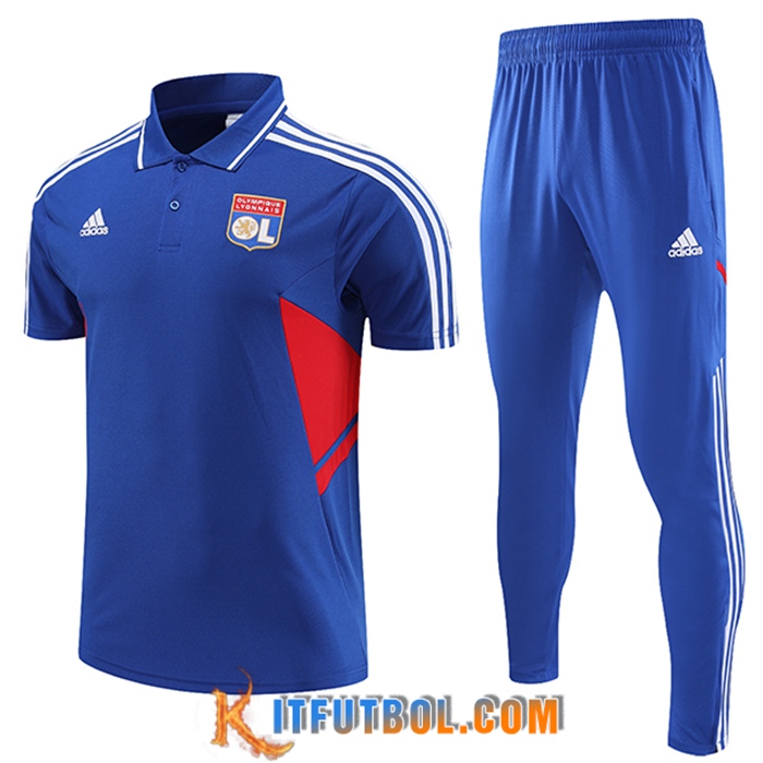 Camiseta Polo lyon Azul 2023/2023