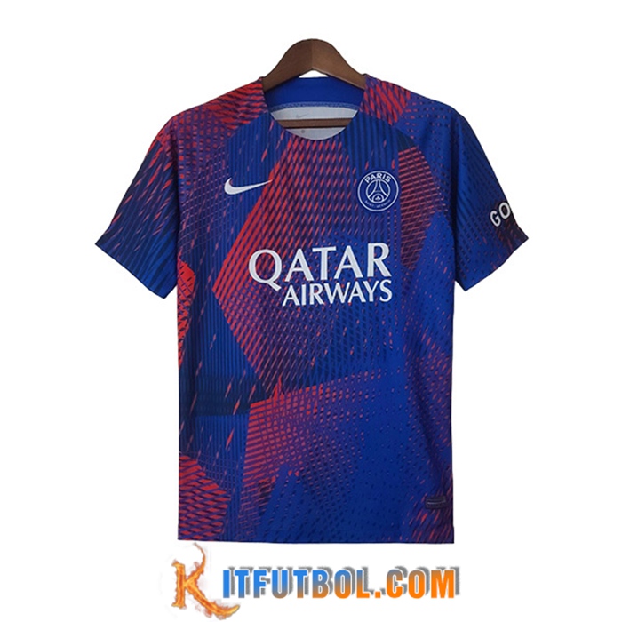 Camiseta Entrenamiento PSG Rojo/Azul 2023/2023