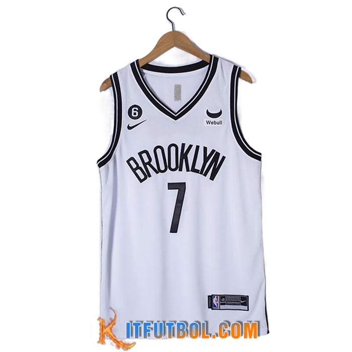 Camisetas Brooklyn Nets (DURANT #7) 2023/23 Blanco