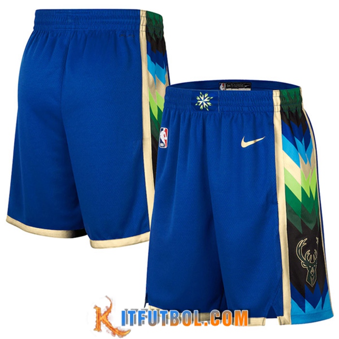 Cortos NBA Milwaukee Bucks Azul