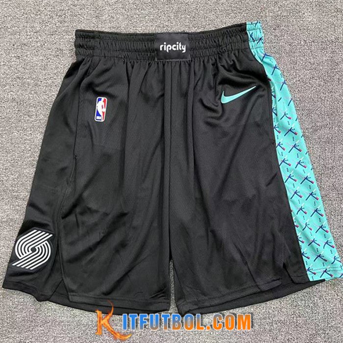 Cortos NBA Portland Trail Blazers Negro/Verde
