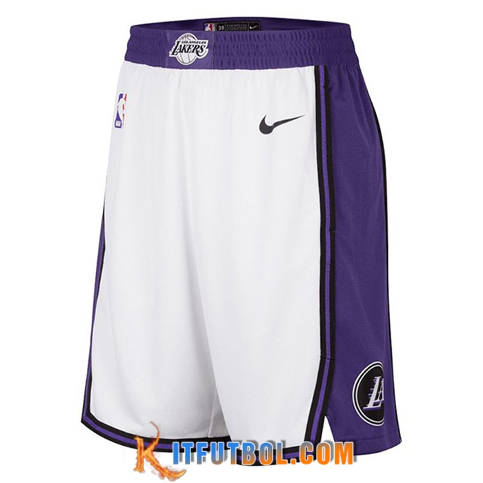 Cortos NBA Los Angeles Lakers Blanco/Violeta