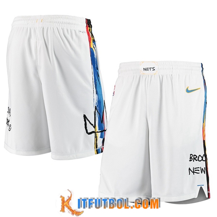 Cortos NBA Brooklyn Nets Blanco