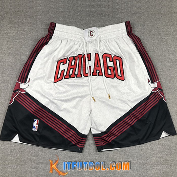 Cortos NBA Chicago Bulls Blanco