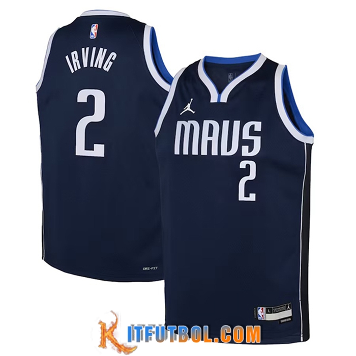 Camisetas Dallas Mavericks (IRVING #2) 2023/23 Negro Statement Edition