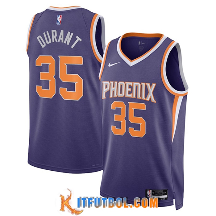 Camisetas Phoenix Suns (DURANT #35) 2023/23 Violeta Icon Edition