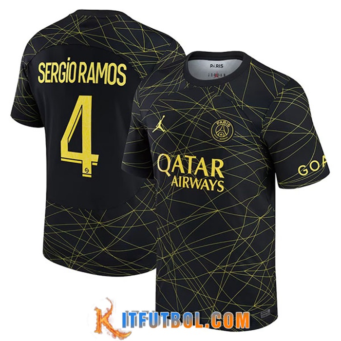 Camisetas De Futbol PSG (SERGIO RAMOS #4) 2023/2023 Fourth