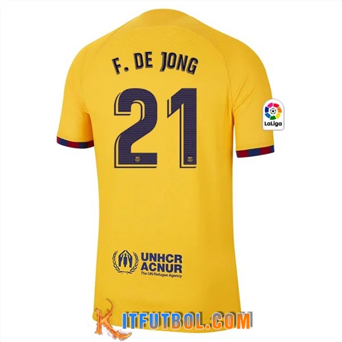 Camisetas De Futbol Barcelona (F.DE JONG #21) 2023/2023 Fourth