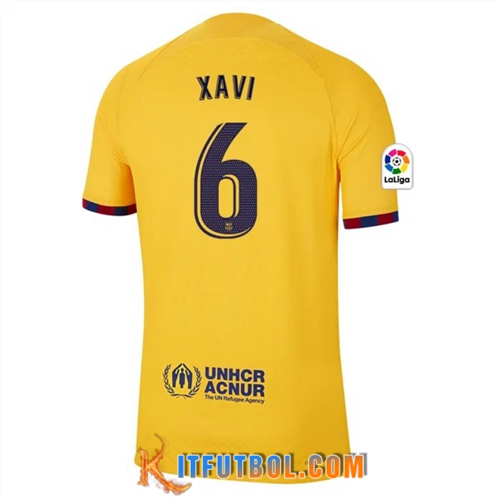Camisetas De Futbol Barcelona (XAVI #6) 2023/2023 Fourth