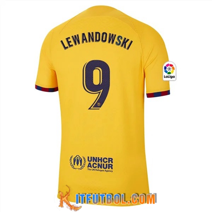 Camisetas De Futbol Barcelona (LEWANDOWSKI #9) 2023/2023 Fourth