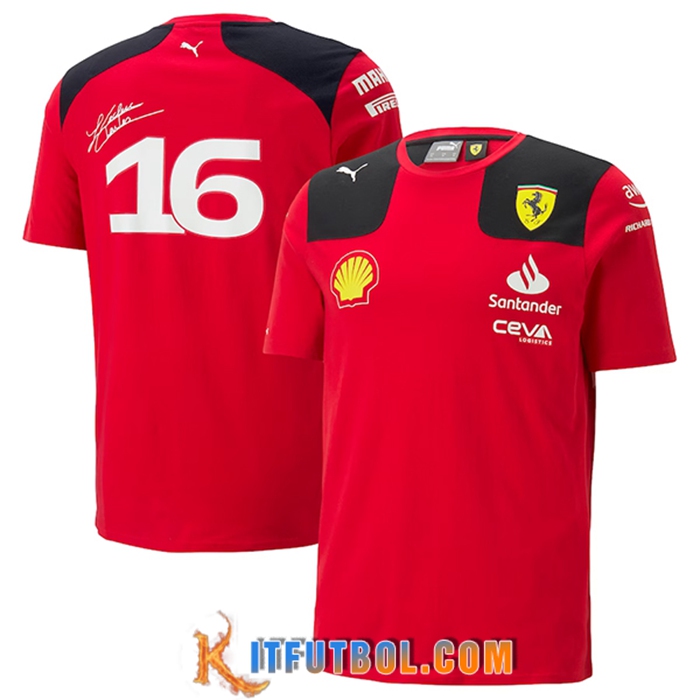 T-Shirt F1 Scuderia Ferrari Team Amarillo 2023