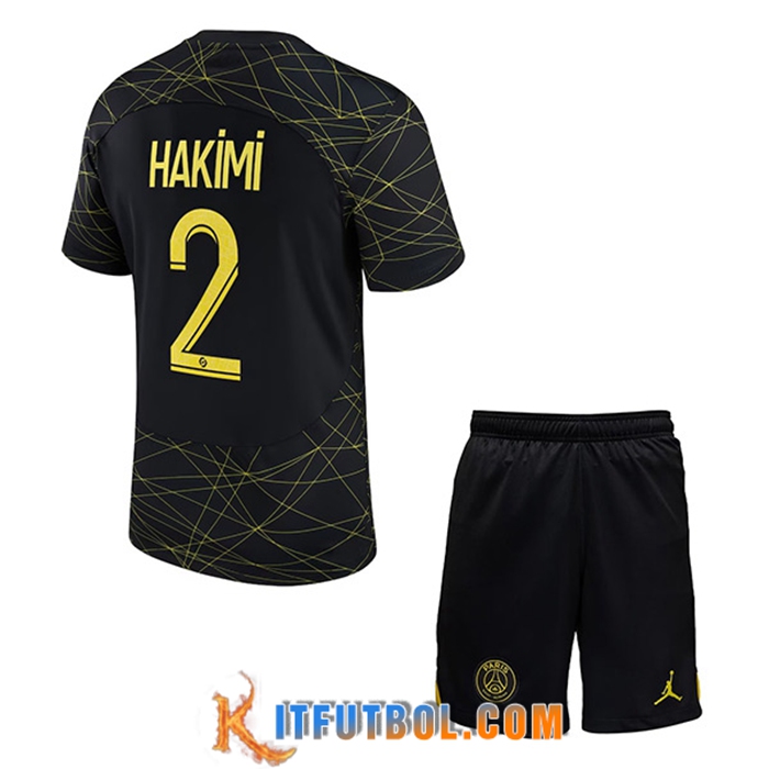 Camisetas De Futbol PSG (HAKIMI #2) Ninos Fourth 2023/2023