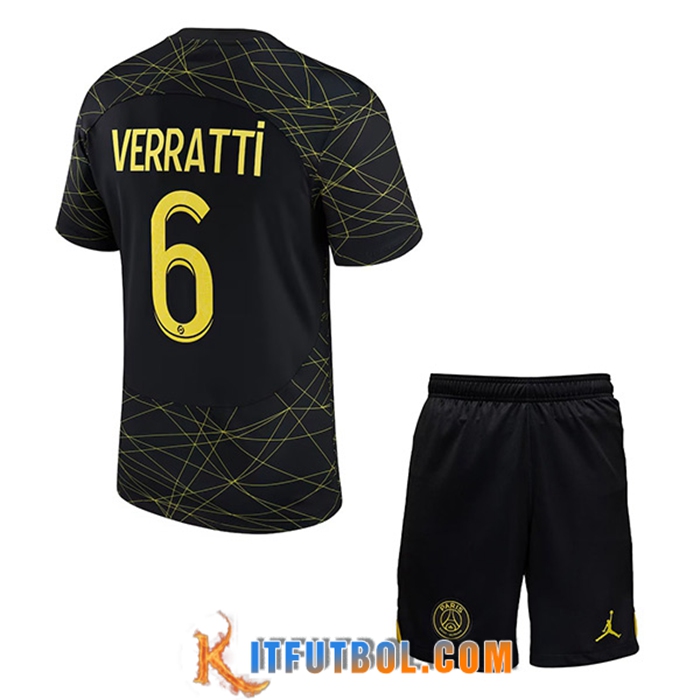 Camisetas De Futbol PSG (VERRATTI #6) Ninos Fourth 2023/2023