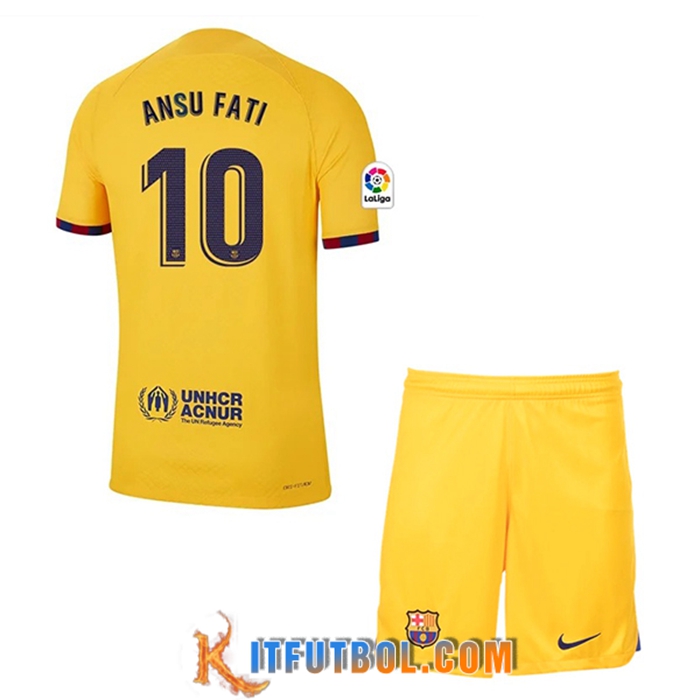Camisetas De Futbol Barcelona (ANSU FATI #10) Ninos Fourth 2023/2023