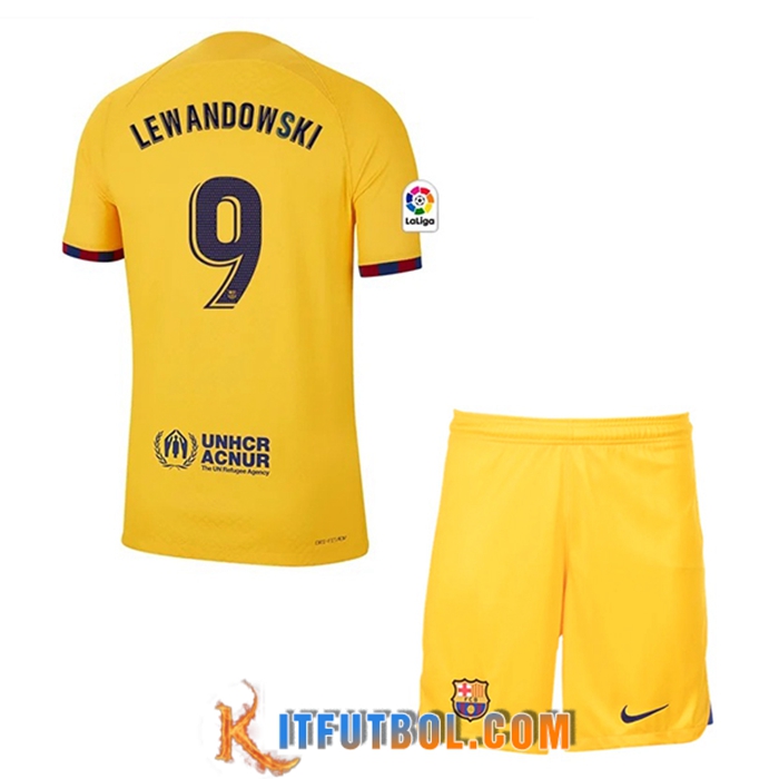 Camisetas De Futbol Barcelona (LEWANDOWSKI #9) Ninos Fourth 2023/2023
