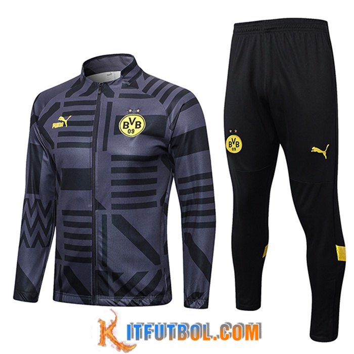 Chandal Equipos De Futbol - Chaqueta Dortmund Gris 2023/2023