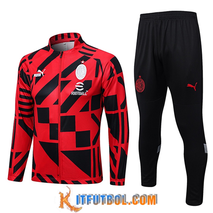 Chandal Equipos De Futbol - Chaqueta AC Milan Rojo 2023/2023