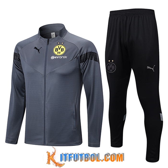Chandal Equipos De Futbol - Chaqueta Dortmund Gris 2023/2023