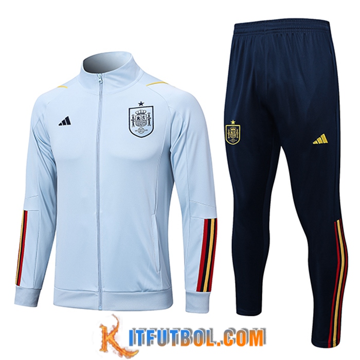 Chandal Equipos De Futbol - Chaqueta España Azul Claro 2023/2023