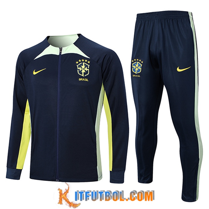 Chandal Equipos De Futbol - Chaqueta Brasil Azul marino 2023/2023