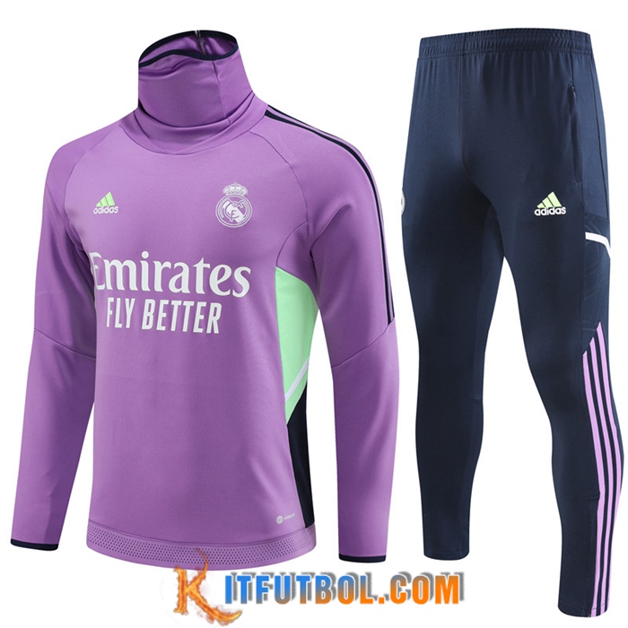 Chandal Equipos De Futbol Real Madrid High Collar Violeta 2023/2023