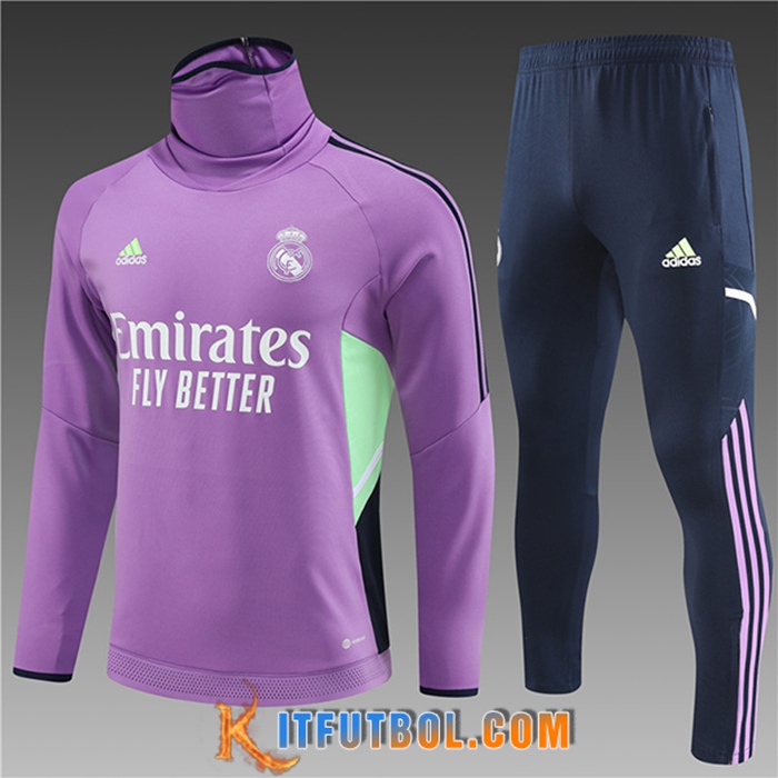 Chandal Equipos De Futbol Real Madrid High Collar Ninos Violeta 2023/2023