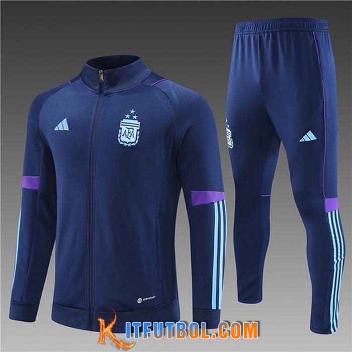 Chandal Equipos De Futbol - Chaqueta Argentina Ninos Azul marino 2023/2023