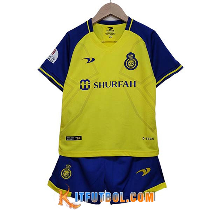 Camisetas De Futbol Al-Nassr Ninos Primera 2023/2023