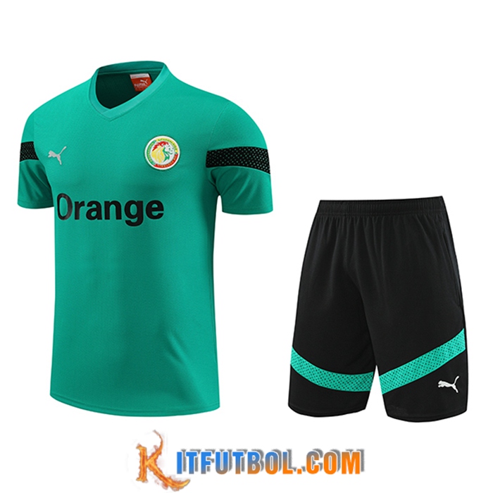 Camiseta Entrenamiento + Cortos Senegal Verde 2023/2024