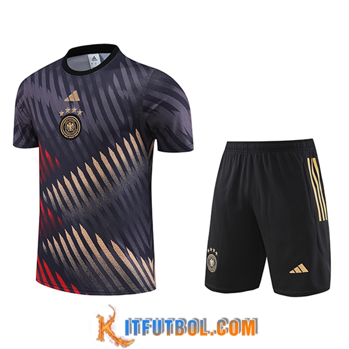 Camiseta Entrenamiento + Cortos Alemania Marrón 2023/2024