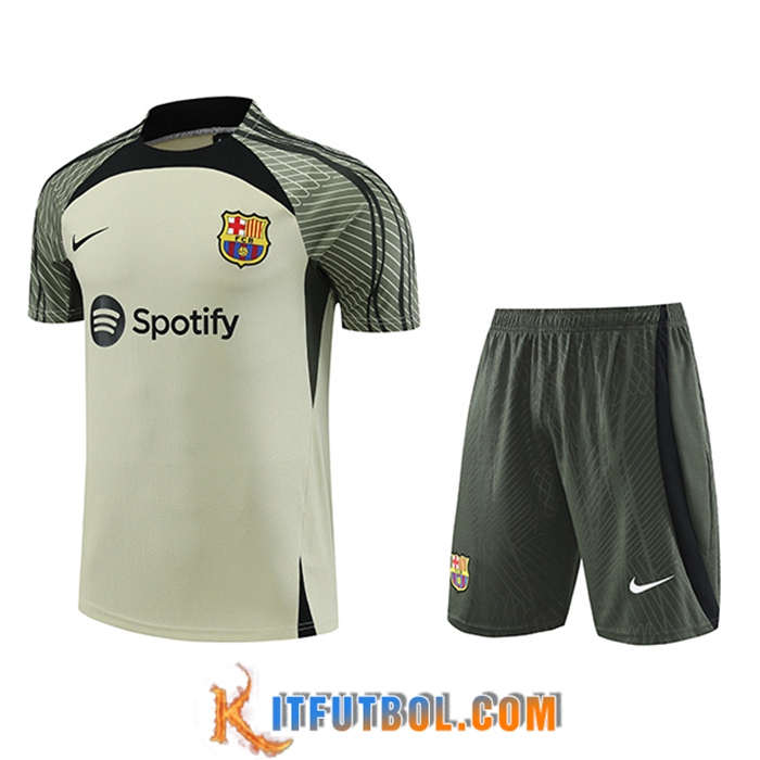 Camiseta Entrenamiento + Cortos FC Barcelona Verde 2023/2024