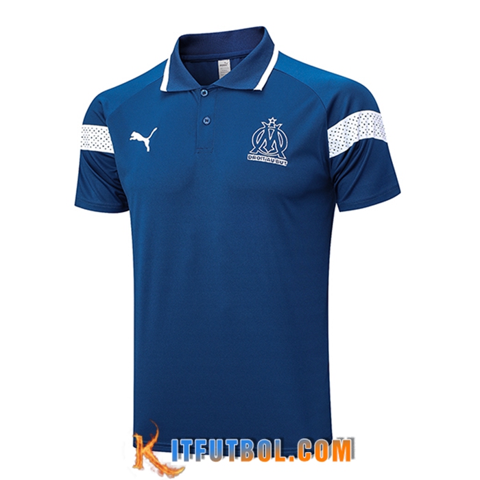 Camiseta Polo Marsella Azul 2022/2023