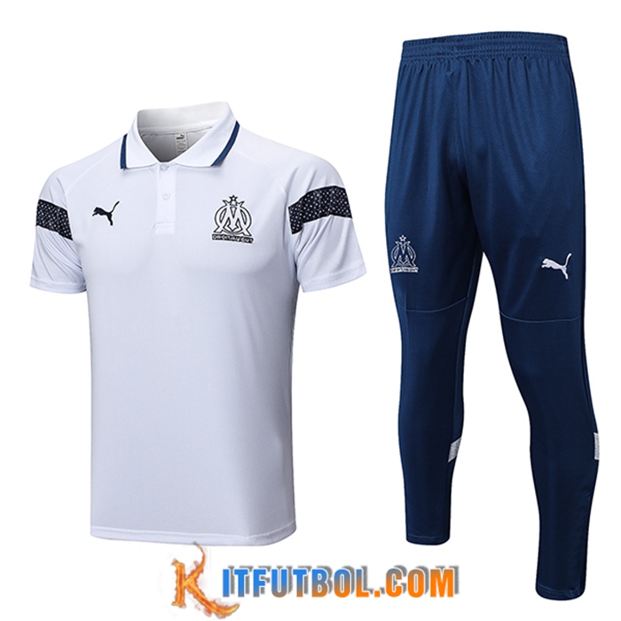 Camiseta Polo Marsella Blanco 2022/2023