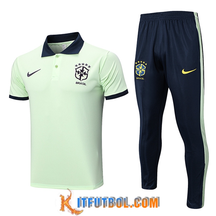 Camiseta Polo Brasil Púrpura 2023/2024