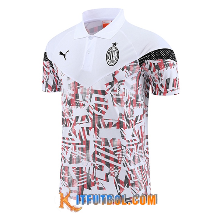 Camiseta Polo AC Milan Blanco 2022/2023