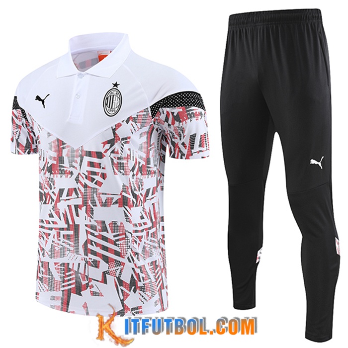 Camiseta Polo AC Milan Blanco 2022/2023