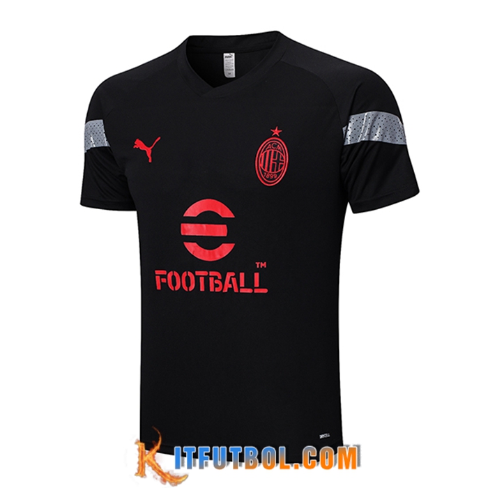 Training T-Shirts AC Milan Negro 2022/2023