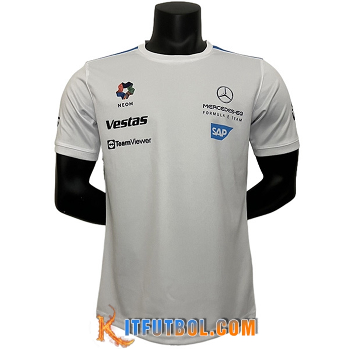 Camiseta de manga corta F1 Mercedes Benz Team Blanco 2023