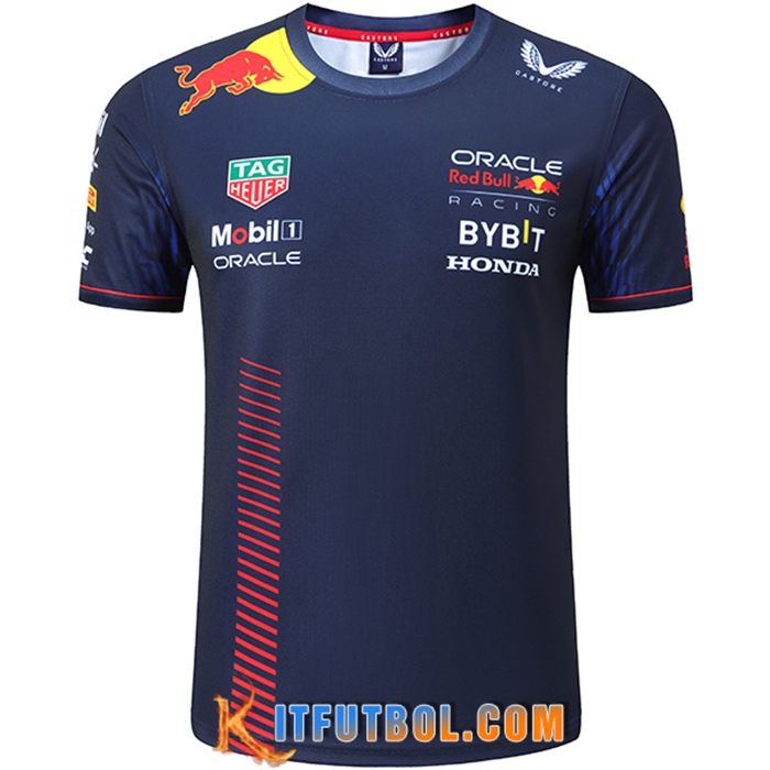 Camiseta de manga corta F1 RedBull Racing Team Negro 2023