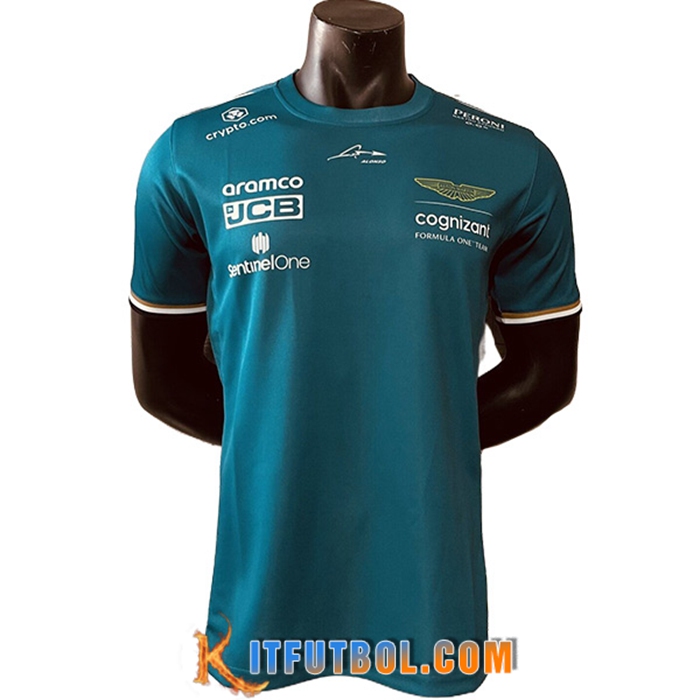 Camiseta de manga corta F1 Aston Martin Team Verde 2023