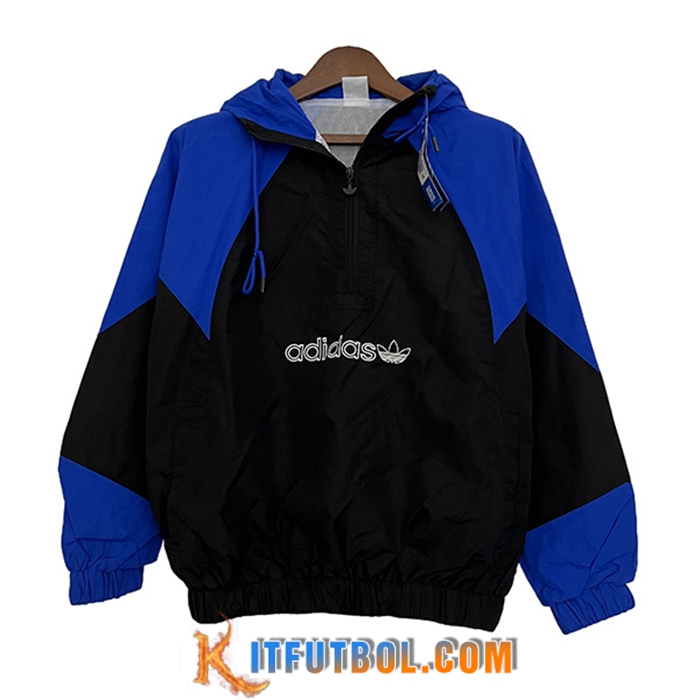 Rompevientos Adidas Negro/Azul 2023