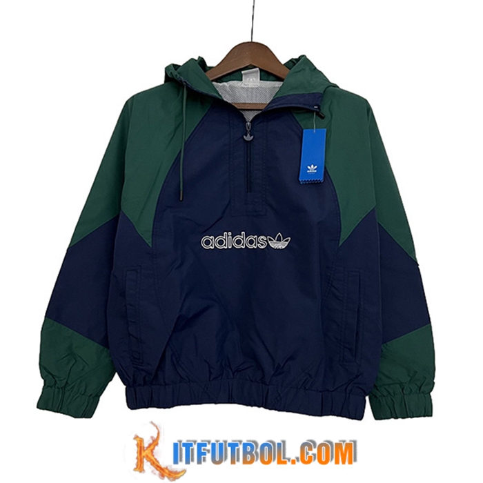 Rompevientos Adidas Azul/Verde 2023